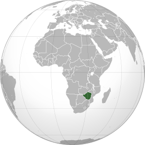 Зимбабве на карте